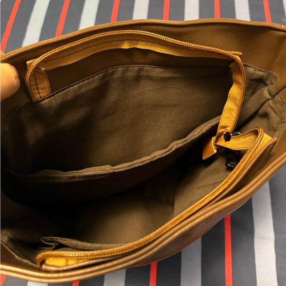 Two-Toned Leather Backpack - Picture 7 of 8